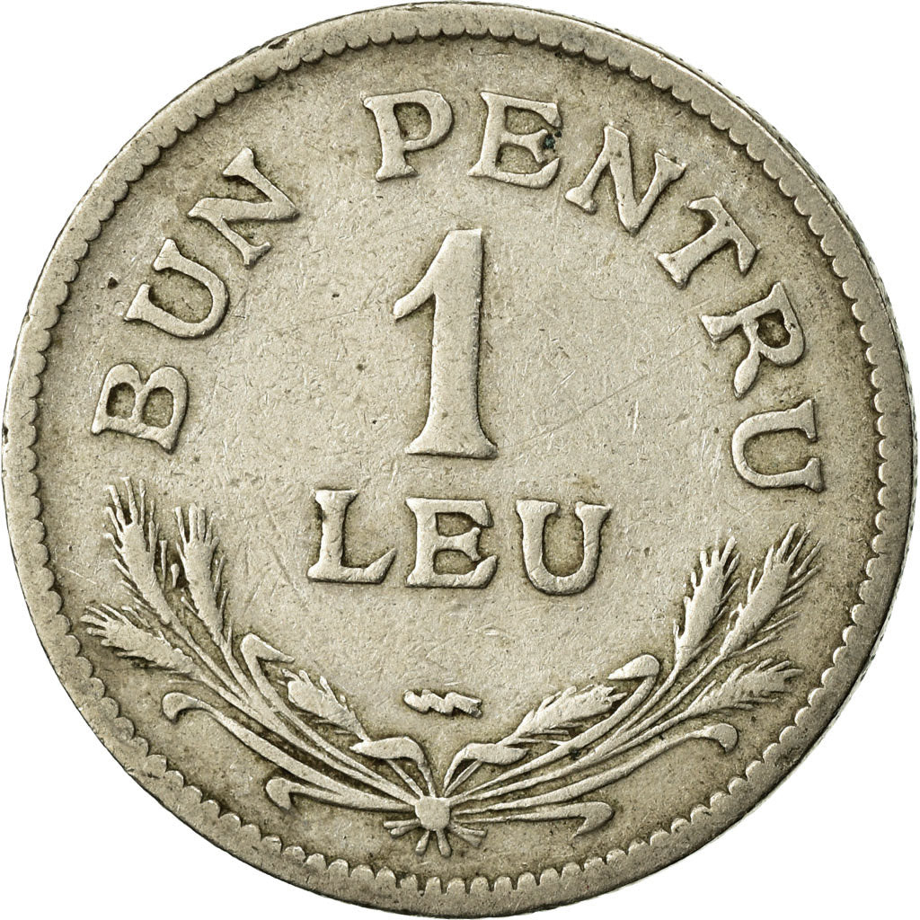 Coin, Romania, Ferdinand I, Leu, 1924, VF(30-35), Copper-nickel, KM:46