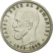 Coin, Romania, Carol I, Leu, 1906, EF(40-45), Silver, KM:34
