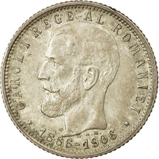 Moneta, Romania, Carol I, Leu, 1906, BB, Argento, KM:34