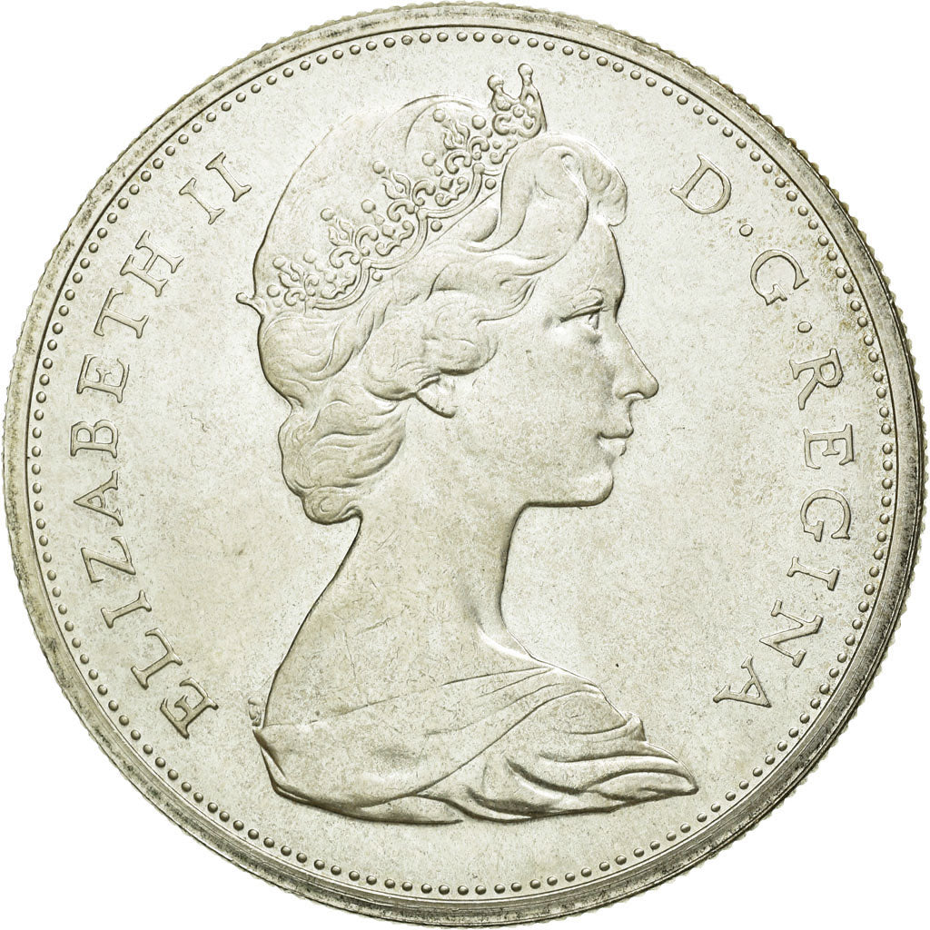 Coin, Canada, Elizabeth II, Dollar, 1965, Royal Canadian Mint, Ottawa