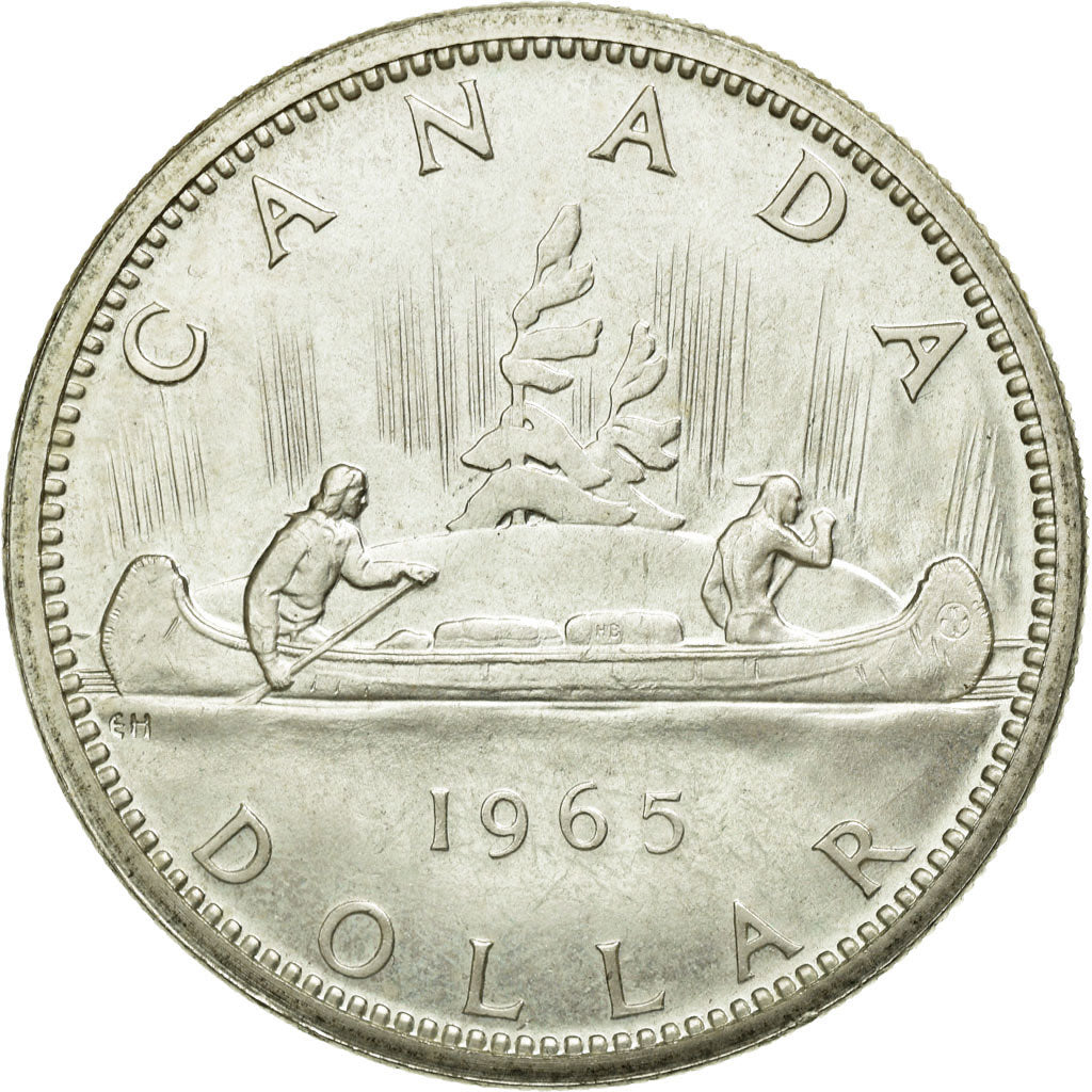 Coin, Canada, Elizabeth II, Dollar, 1965, Royal Canadian Mint, Ottawa