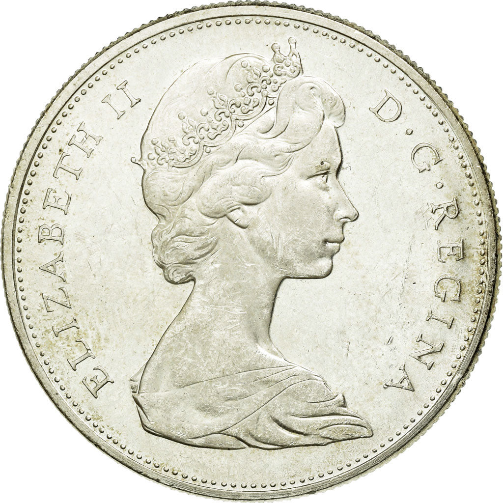 Coin, Canada, Elizabeth II, Dollar, 1965, Royal Canadian Mint, Ottawa