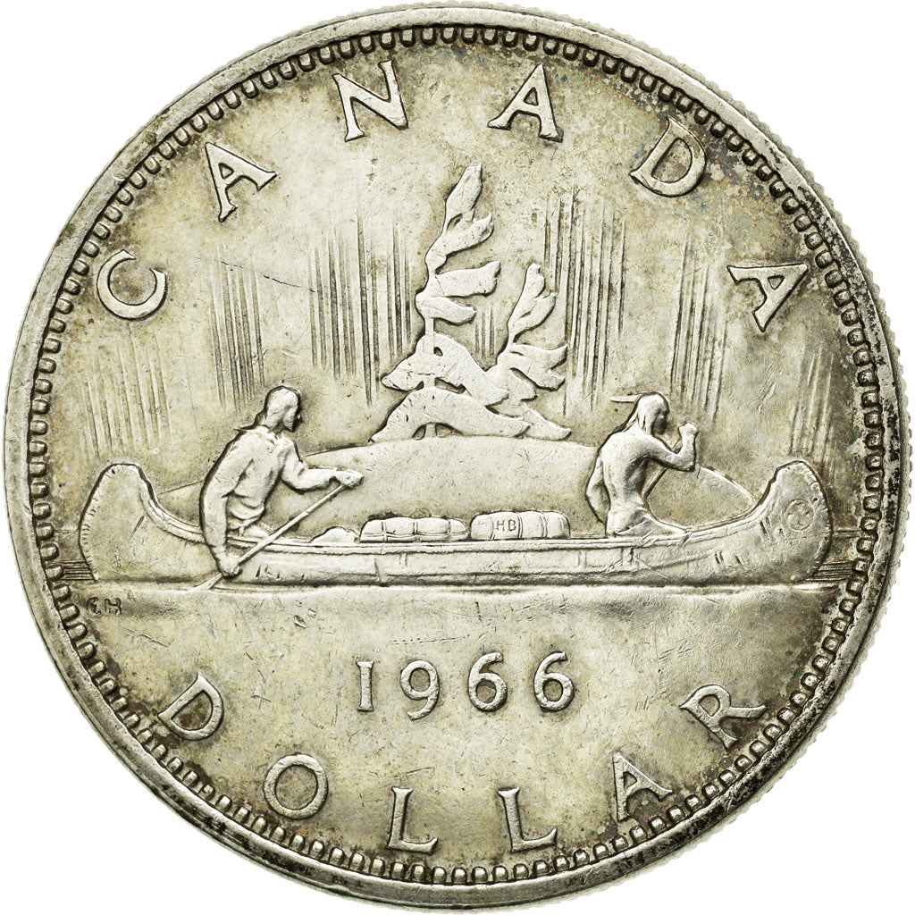 Coin, Canada, Elizabeth II, Dollar, 1966, Royal Canadian Mint, Ottawa