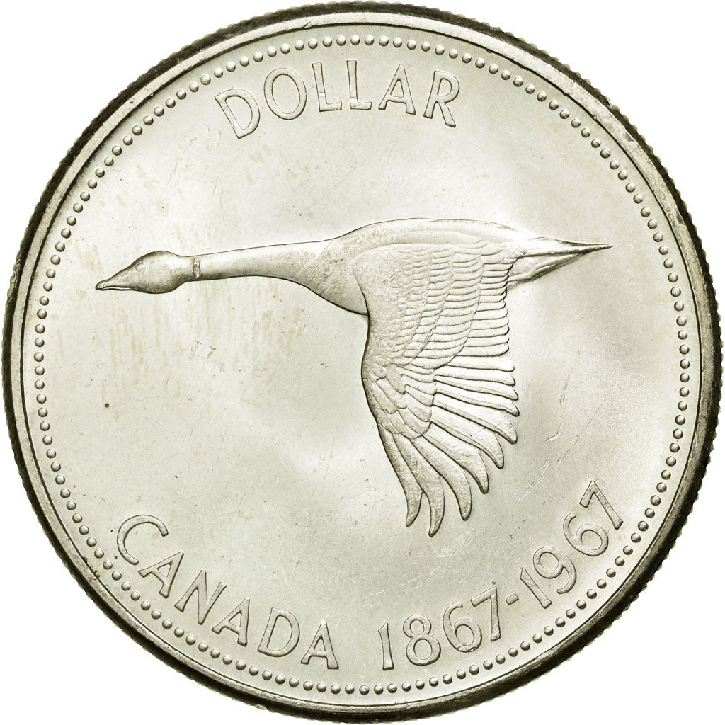 Coin, Canada, Elizabeth II, Dollar, 1967, Royal Canadian Mint, Ottawa