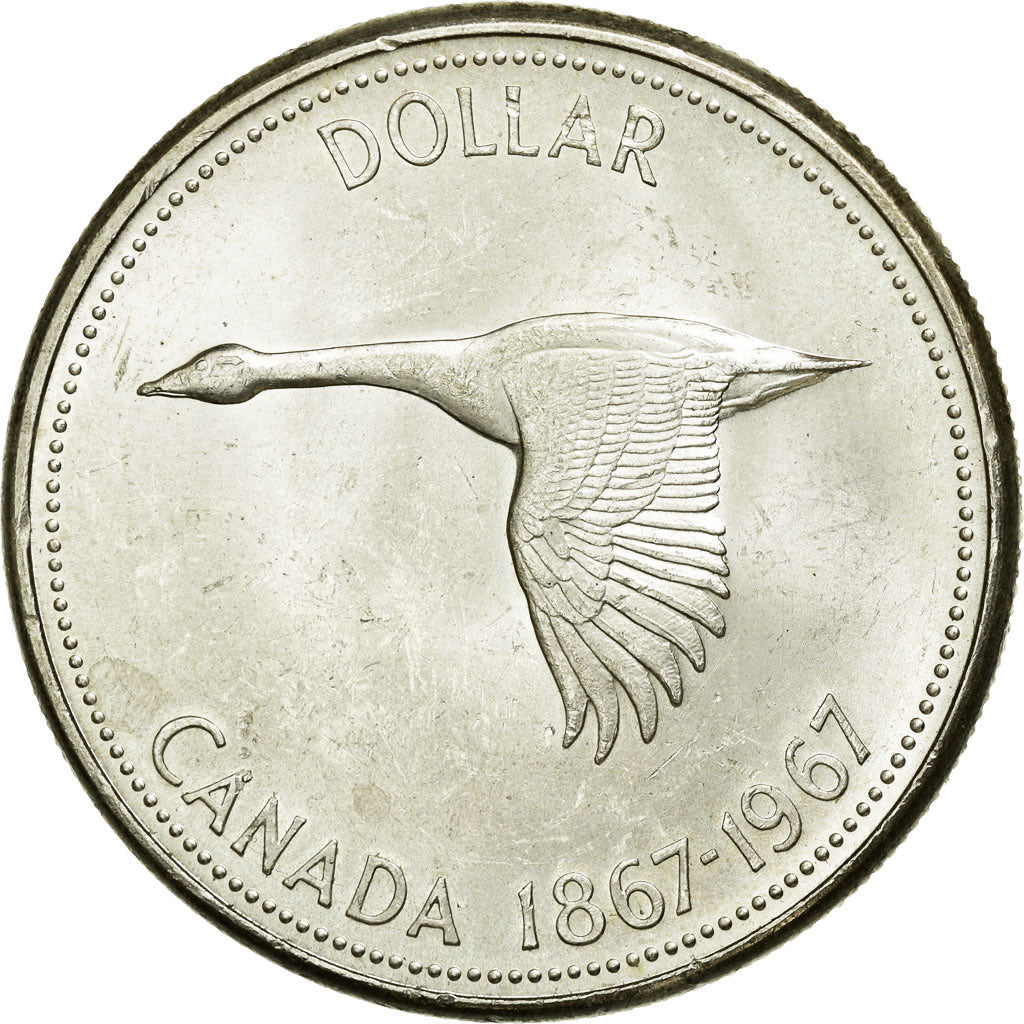 Coin, Canada, Elizabeth II, Dollar, 1967, Royal Canadian Mint, Ottawa