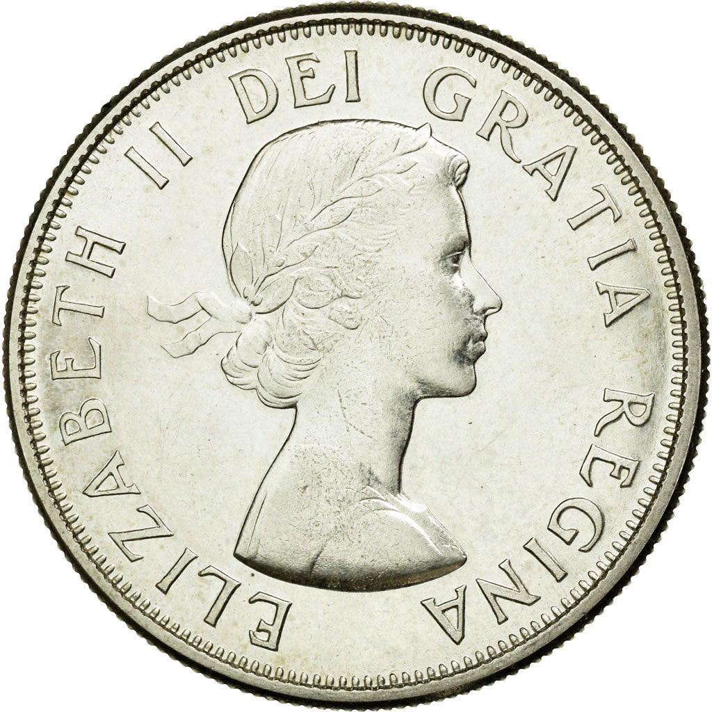 Moneta, Canada, Elizabeth II, 50 Cents, 1964, Royal Canadian Mint, Ottawa, BB