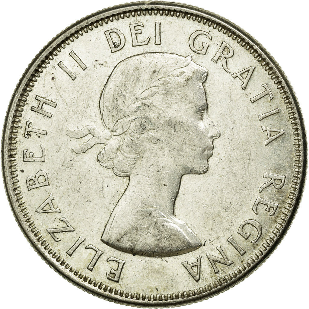 Coin, Canada, Elizabeth II, 50 Cents, 1963, Royal Canadian Mint, Ottawa