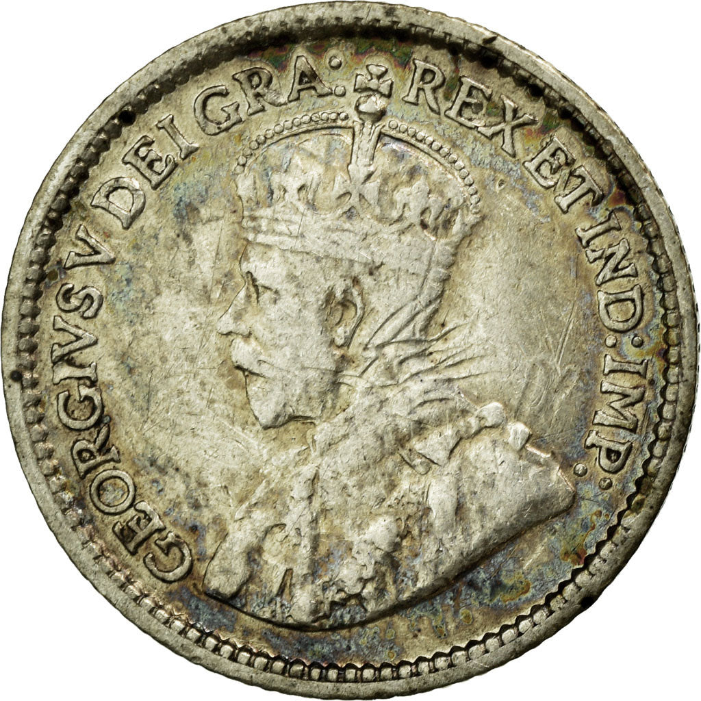 Monnaie, Canada, George V, 5 Cents, 1914, Royal Canadian Mint, Ottawa, TB+