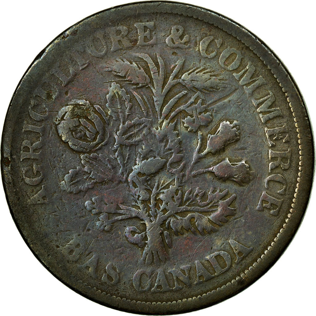 Coin, Canada, 1 Sou, Birmingham, VF(30-35), Bronze, KM:Tn 5