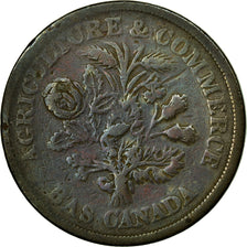 Coin, Canada, 1 Sou, Birmingham, VF(30-35), Bronze, KM:Tn 5