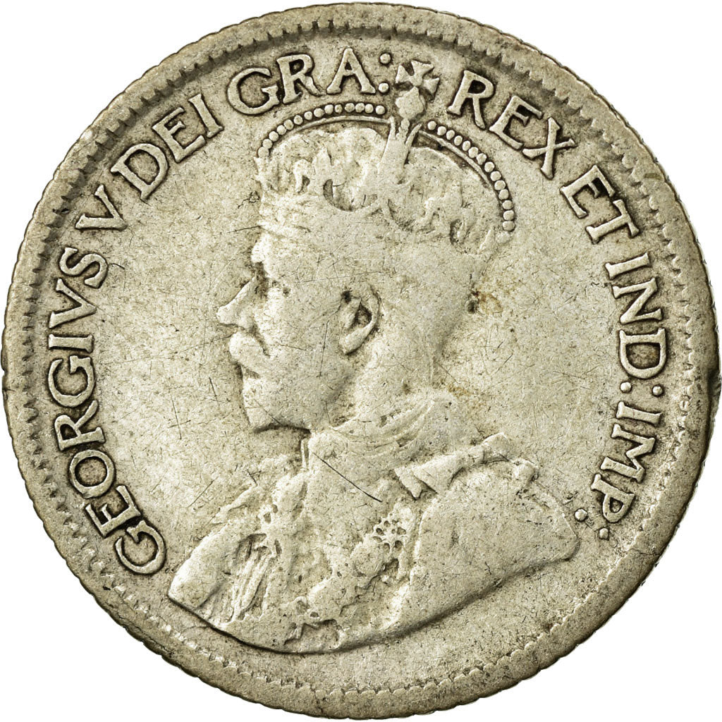 Moneta, Canada, George V, 10 Cents, 1920, Royal Canadian Mint, Ottawa, MB