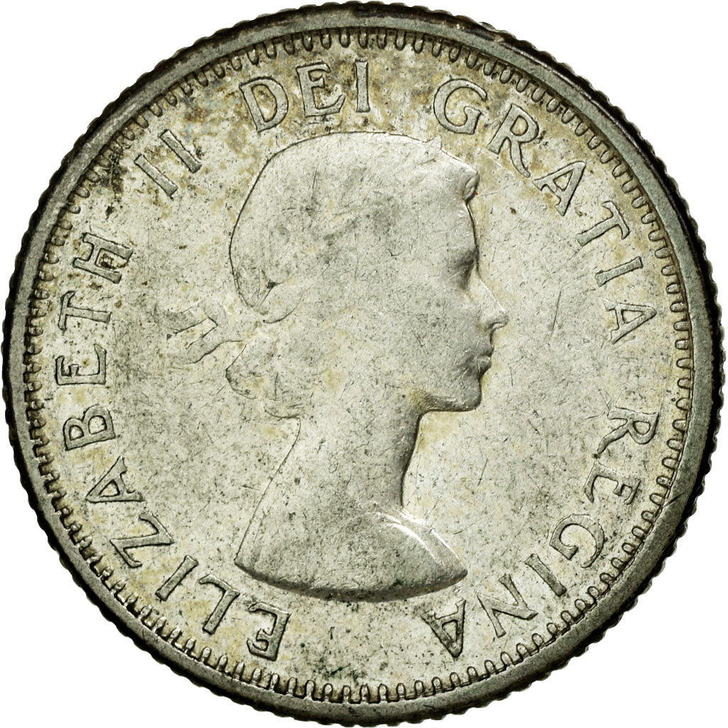 Munten, Canada, Elizabeth II, 10 Cents, 1963, Royal Canadian Mint, Ottawa, ZF