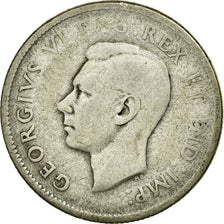 Moeda, Canadá, George VI, 25 Cents, 1945, Royal Canadian Mint, Ottawa