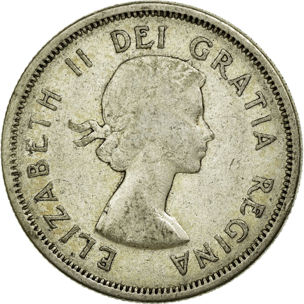 Coin, Canada, Elizabeth II, 25 Cents, 1962, Royal Canadian Mint, Ottawa