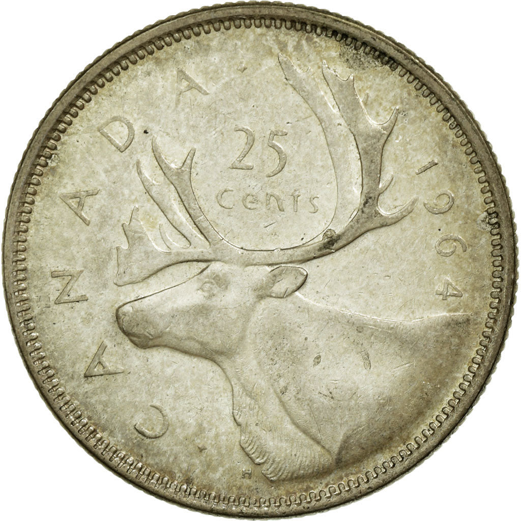 Monnaie, Canada, Elizabeth II, 25 Cents, 1964, Royal Canadian Mint, Ottawa, TTB