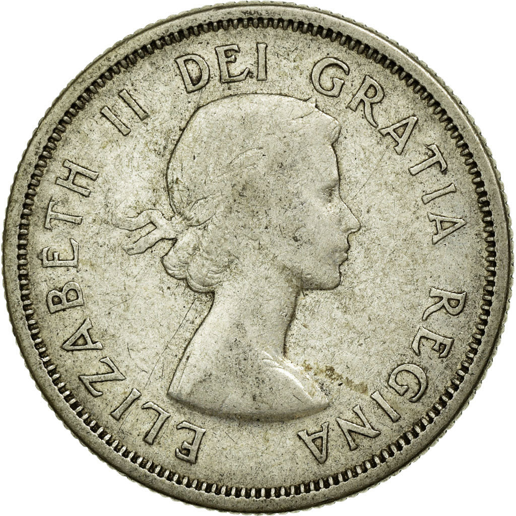 Monnaie, Canada, Elizabeth II, 25 Cents, 1956, Royal Canadian Mint, Ottawa, TB