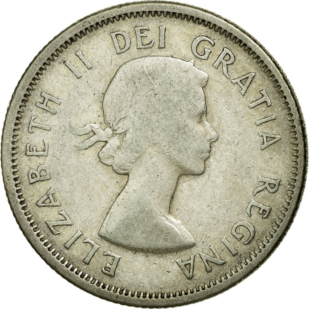 Coin, Canada, Elizabeth II, 25 Cents, 1956, Royal Canadian Mint, Ottawa