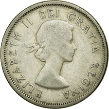 Coin, Canada, Elizabeth II, 25 Cents, 1956, Royal Canadian Mint, Ottawa