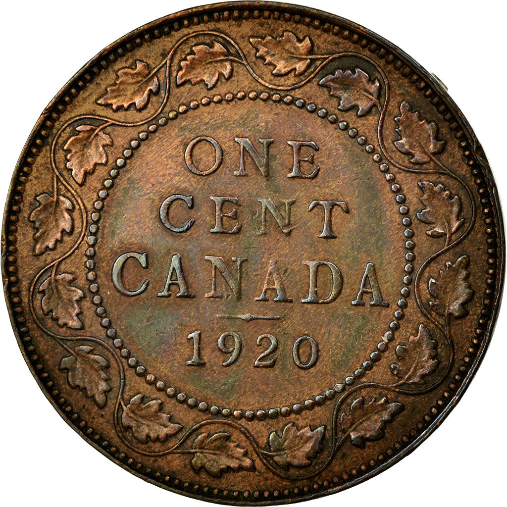 Coin, Canada, George V, Cent, 1920, Royal Canadian Mint, Ottawa, EF(40-45)