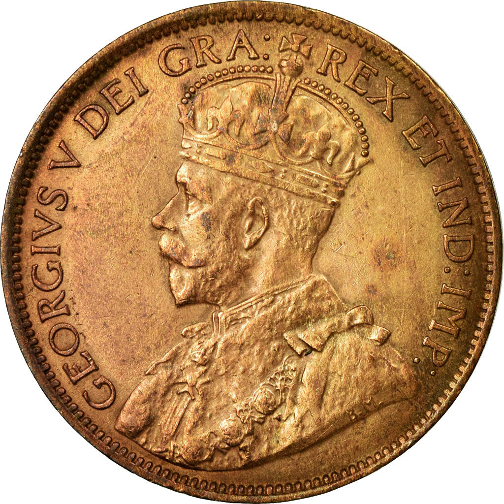 Coin, Canada, George V, Cent, 1919, Royal Canadian Mint, Ottawa, EF(40-45)