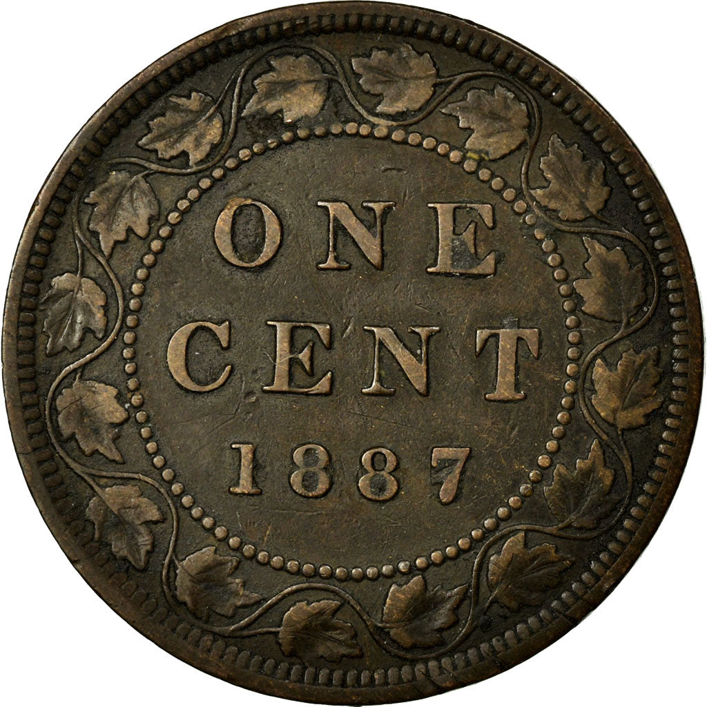 Coin, Canada, Victoria, Cent, 1887, Royal Canadian Mint, Ottawa, AU(55-58)