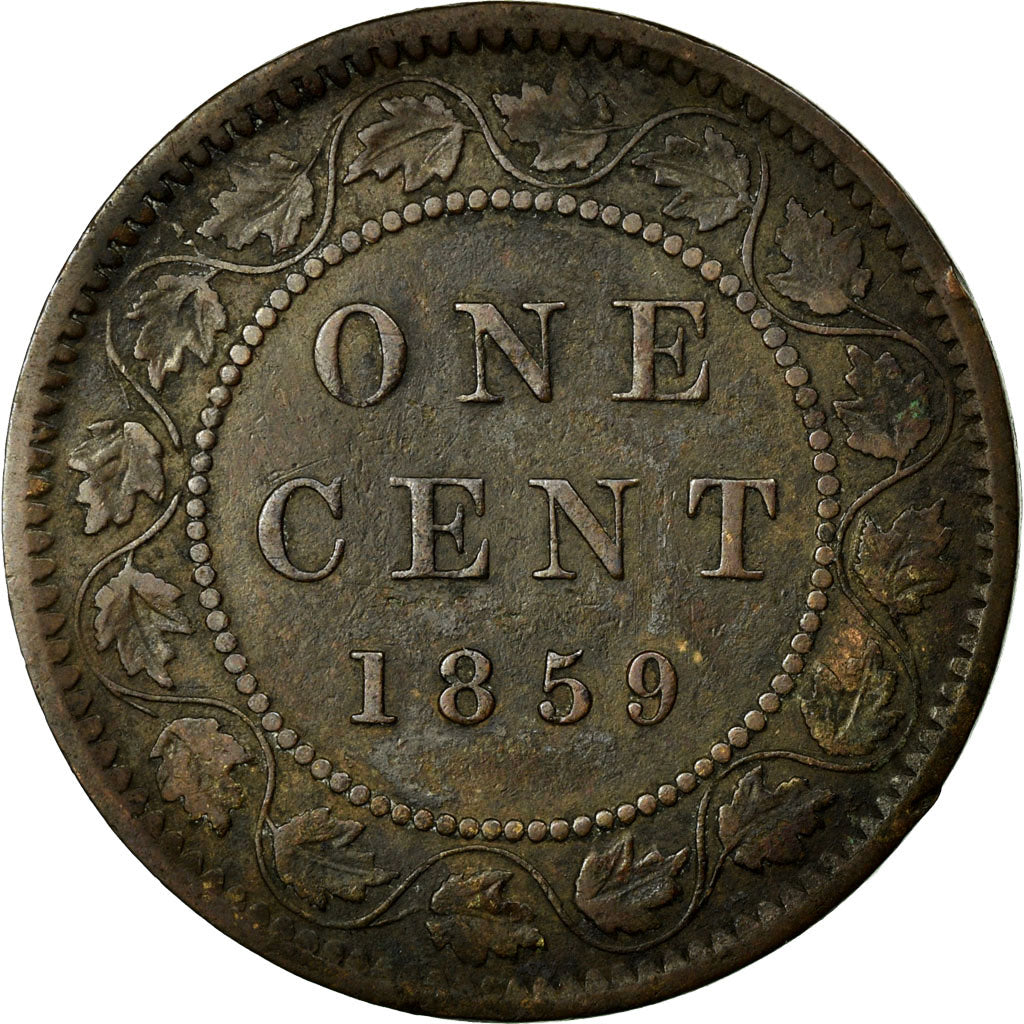 Coin, Canada, Victoria, Cent, 1859, Royal Canadian Mint, Ottawa, EF(40-45)