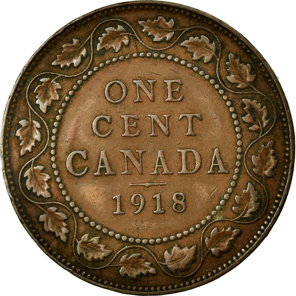 Coin, Canada, George V, Cent, 1918, Royal Canadian Mint, Ottawa, EF(40-45)