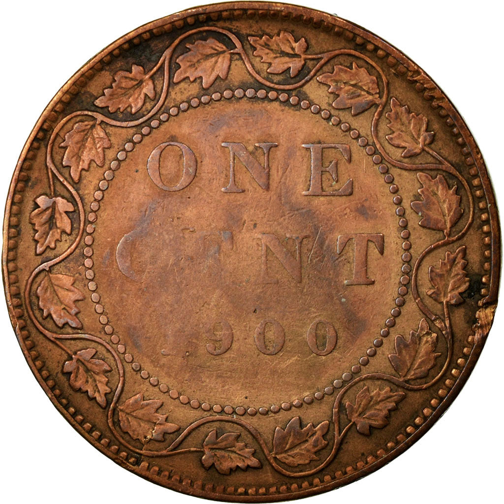 Moneda, Canadá, Victoria, Cent, 1900, Royal Canadian Mint, BC+, Bronce, KM:7