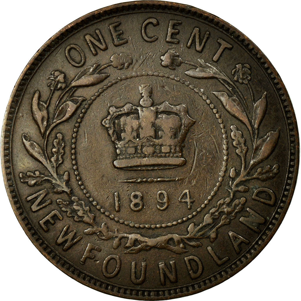 Coin, NEWFOUNDLAND, Large Cent, 1894, Royal Canadian Mint, EF(40-45), Bronze