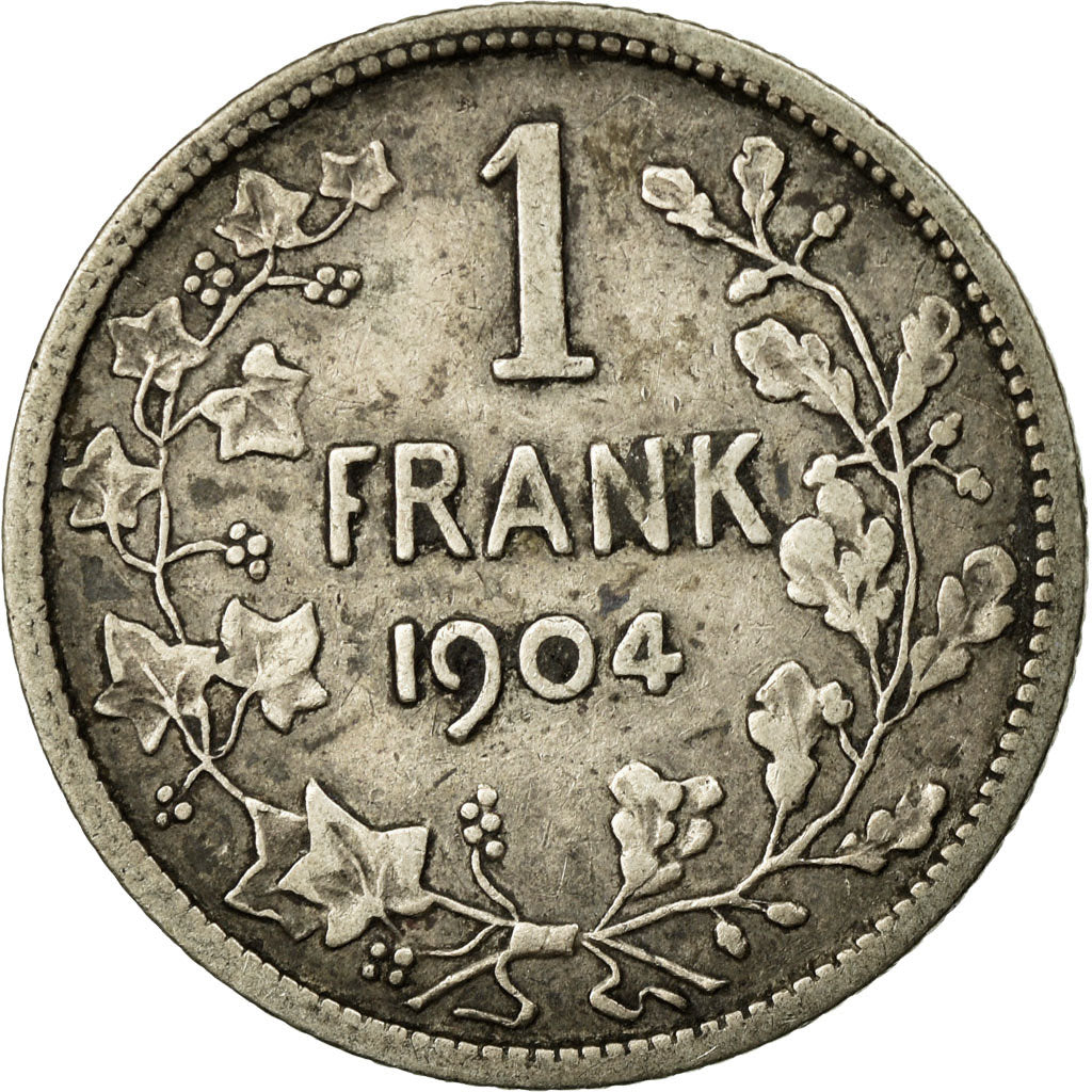 Coin, Belgium, Franc, 1904, Paris, VF(30-35), Silver, KM:57.1