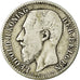 Moneda, Bélgica, Leopold II, Franc, 1887, BC, Plata, KM:29.1