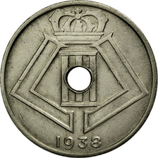 Monnaie, Belgique, 25 Centimes, 1938, TTB+, Nickel-brass, KM:115.1