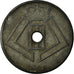 Coin, Belgium, 25 Centimes, 1945, EF(40-45), Zinc, KM:132