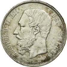 Coin, Belgium, Leopold II, 5 Francs, 5 Frank, 1868, EF(40-45), Silver, KM:24
