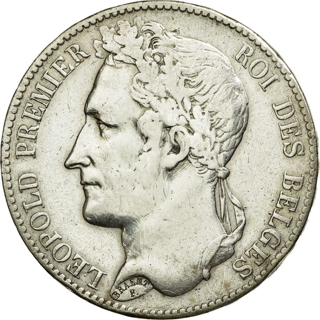 Coin, Belgium, Leopold I, 5 Francs, 5 Frank, 1849, VF(30-35), Silver, KM:3.2