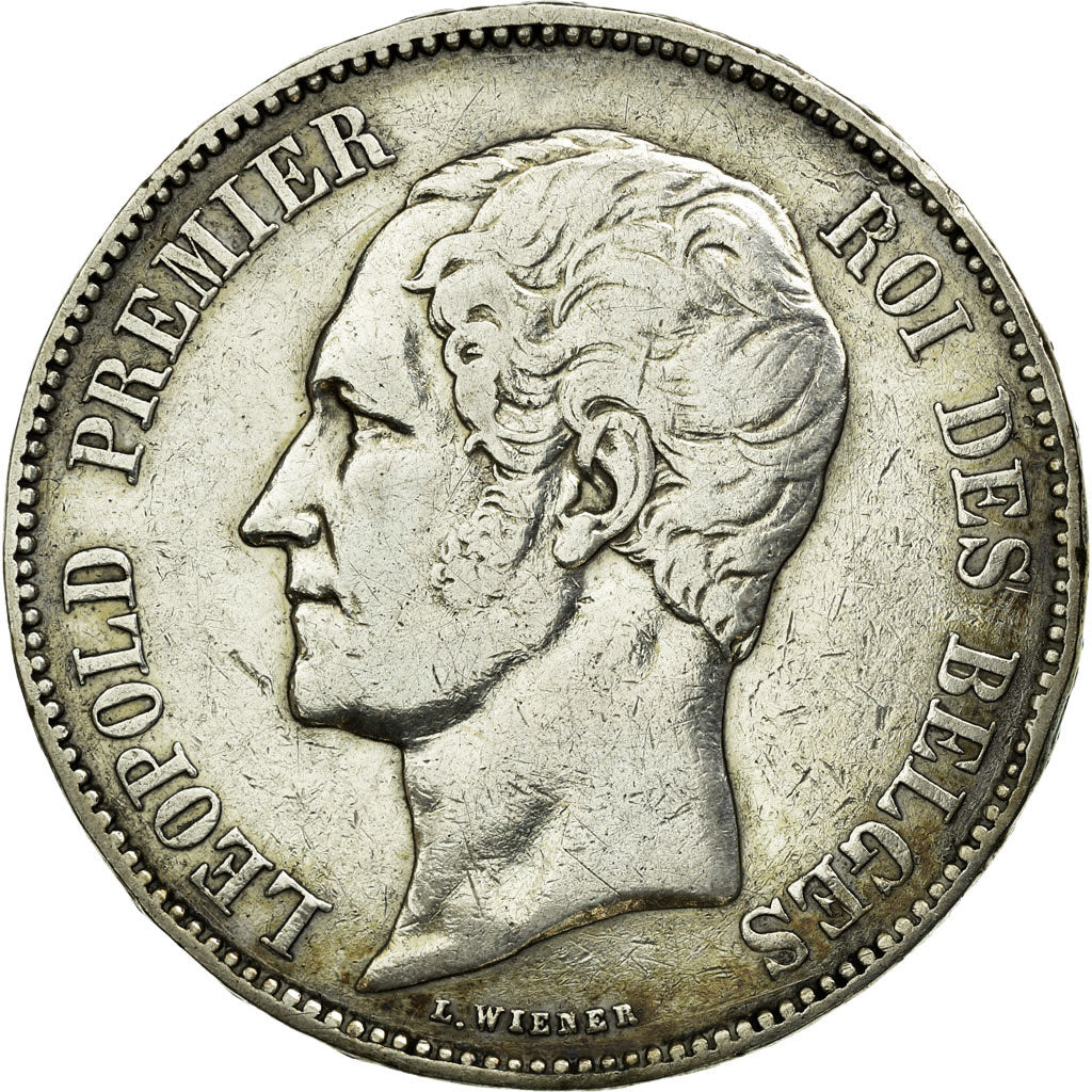 Coin, Belgium, Leopold I, 5 Francs, 5 Frank, 1850, EF(40-45), Silver, KM:17