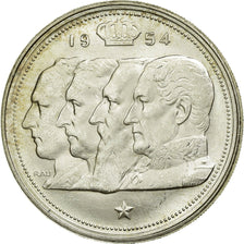 Coin, Belgium, 100 Francs, 100 Frank, 1954, EF(40-45), Silver, KM:138.1