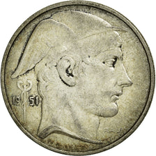 Coin, Belgium, 20 Francs, 20 Frank, 1951, VF(30-35), Silver, KM:141.1