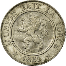 Coin, Belgium, Leopold I, 10 Centimes, 1861, EF(40-45), Copper-nickel, KM:22