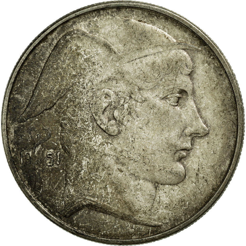 Monnaie, Belgique, 20 Francs, 20 Frank, 1951, TB+, Argent, KM:141.1