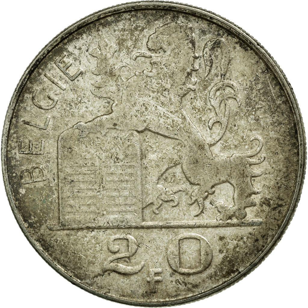 Monnaie, Belgique, 20 Francs, 20 Frank, 1951, TB+, Argent, KM:141.1