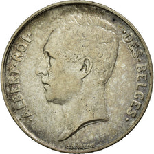 Moeda, Bélgica, Franc, 1911, EF(40-45), Prata, KM:72