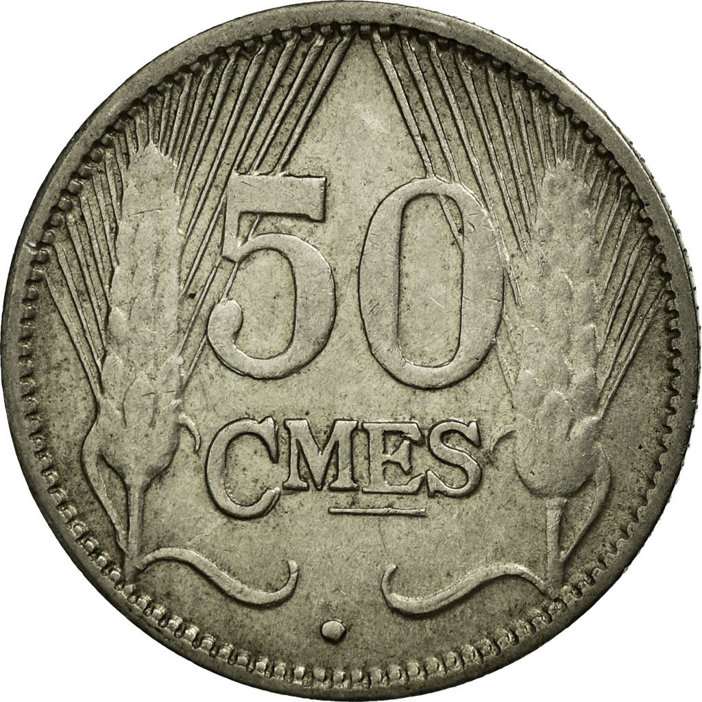 Coin, Luxembourg, Charlotte, 50 Centimes, 1930, EF(40-45), Nickel, KM:43