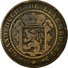 Coin, Luxembourg, William III, 10 Centimes, 1870, Utrecht, VF(30-35), Bronze