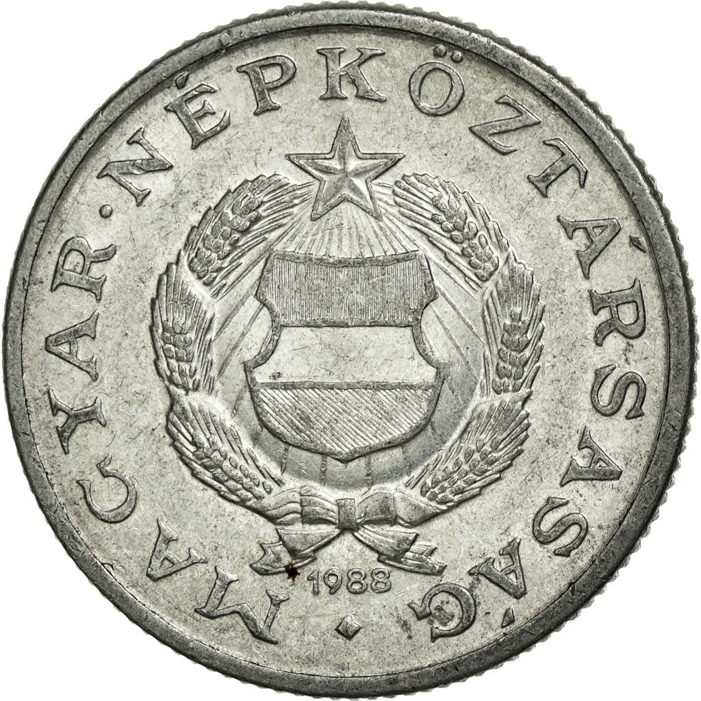 Moneda, Hungría, Forint, 1988, Budapest, MBC, Aluminio, KM:575