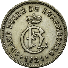 Coin, Luxembourg, Charlotte, 10 Centimes, 1924, AU(55-58), Copper-nickel, KM:34
