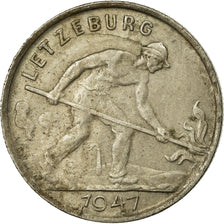 Coin, Luxembourg, Charlotte, Franc, 1947, VF(30-35), Copper-nickel, KM:46.1