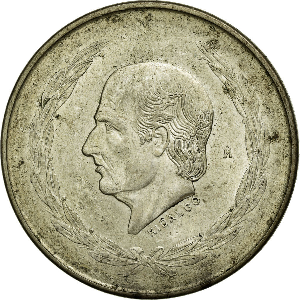 Coin, Mexico, 5 Pesos, 1952, Mexico City, VF(30-35), Silver, KM:467