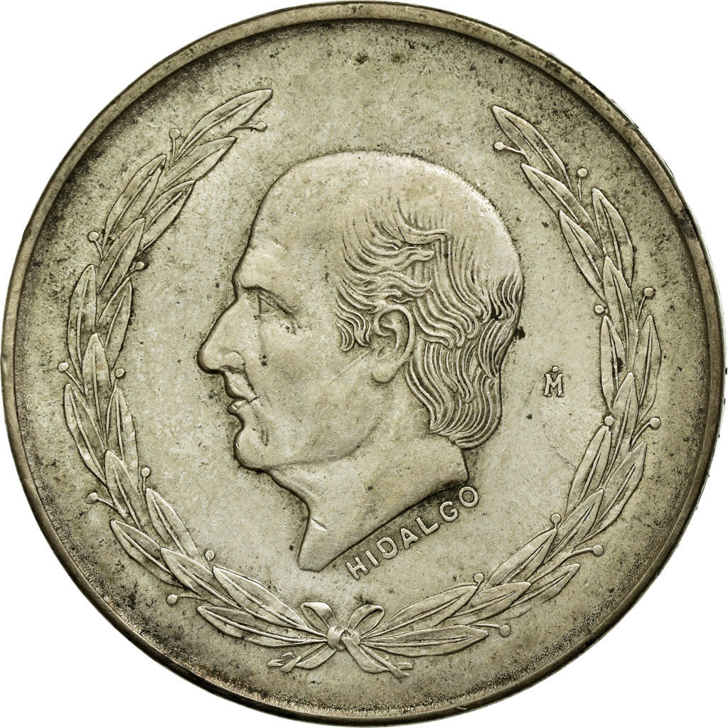 Coin, Mexico, 5 Pesos, 1953, Mexico City, EF(40-45), Silver, KM:467