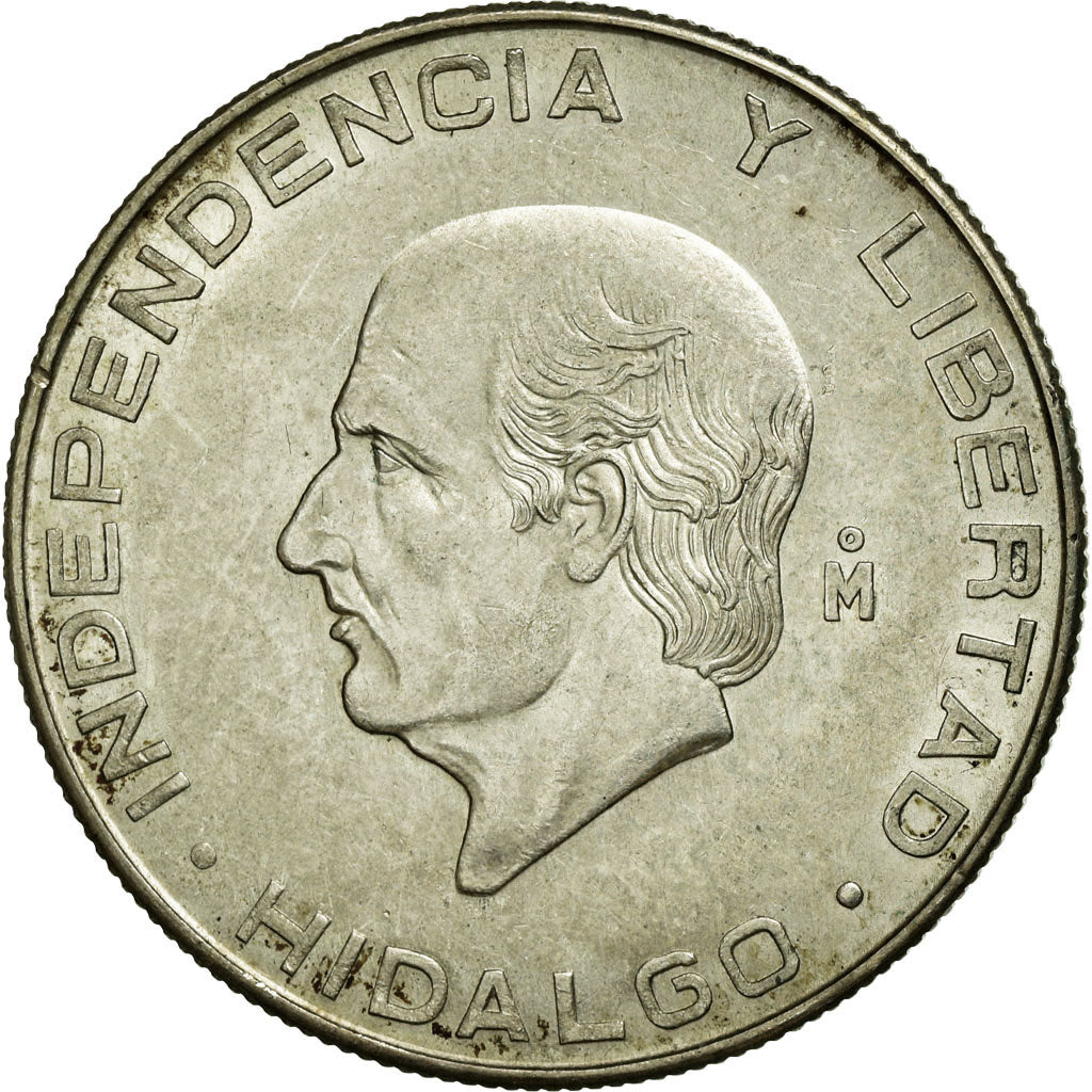 Coin, Mexico, 5 Pesos, 1955, Mexico City, EF(40-45), Silver, KM:469